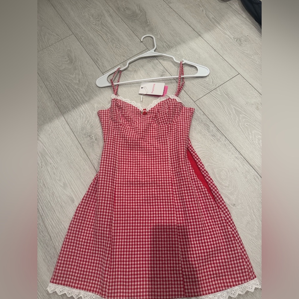 Cutie Pie Red Gingham Mini Dress Beginning Boutique